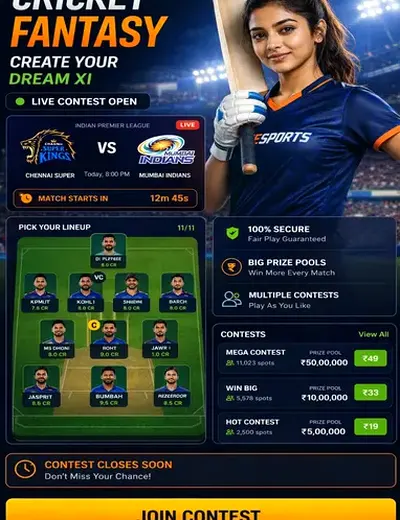 Gali Jodi (gali jodi chart) fantasy cricket & matchday visual 3
